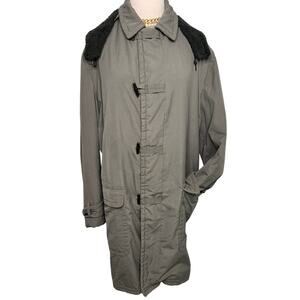 McGregor vintage 60s/70s men’s canvas duffel coat khaki army green size 40 M